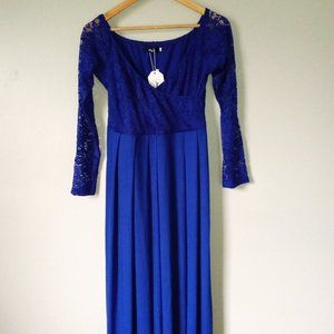 New Molliya Blue Long Sleeve Dress